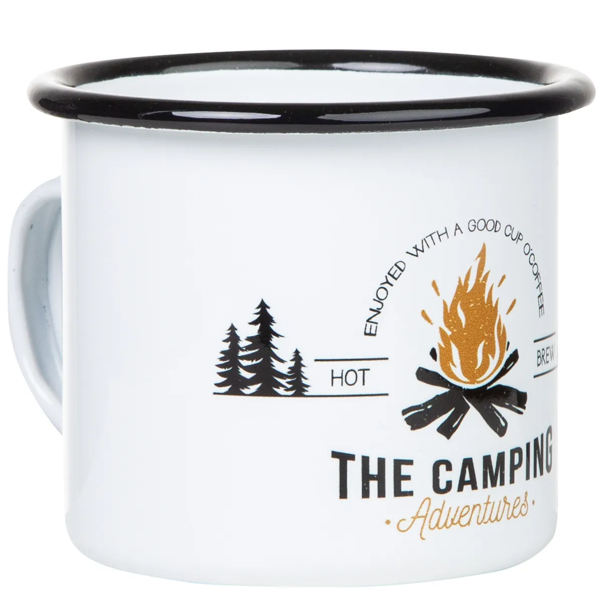 CAMPING ADVENTURES Emaillebecher