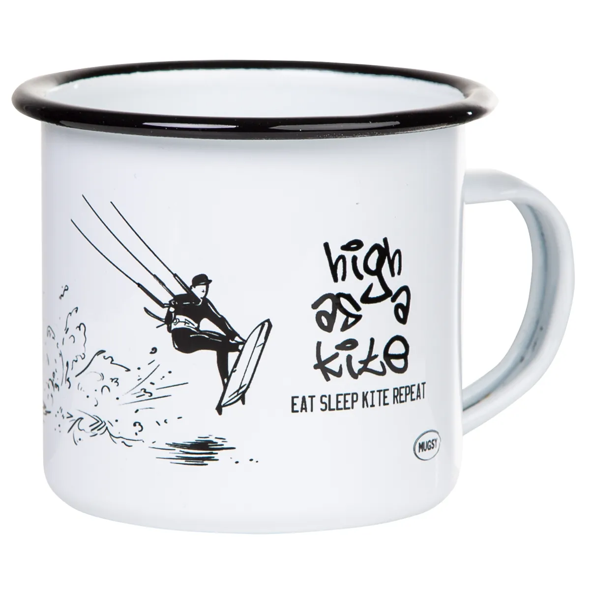 HIGH AS A KITE - EAT SLEEP KITE REPEAT Emaillebecher