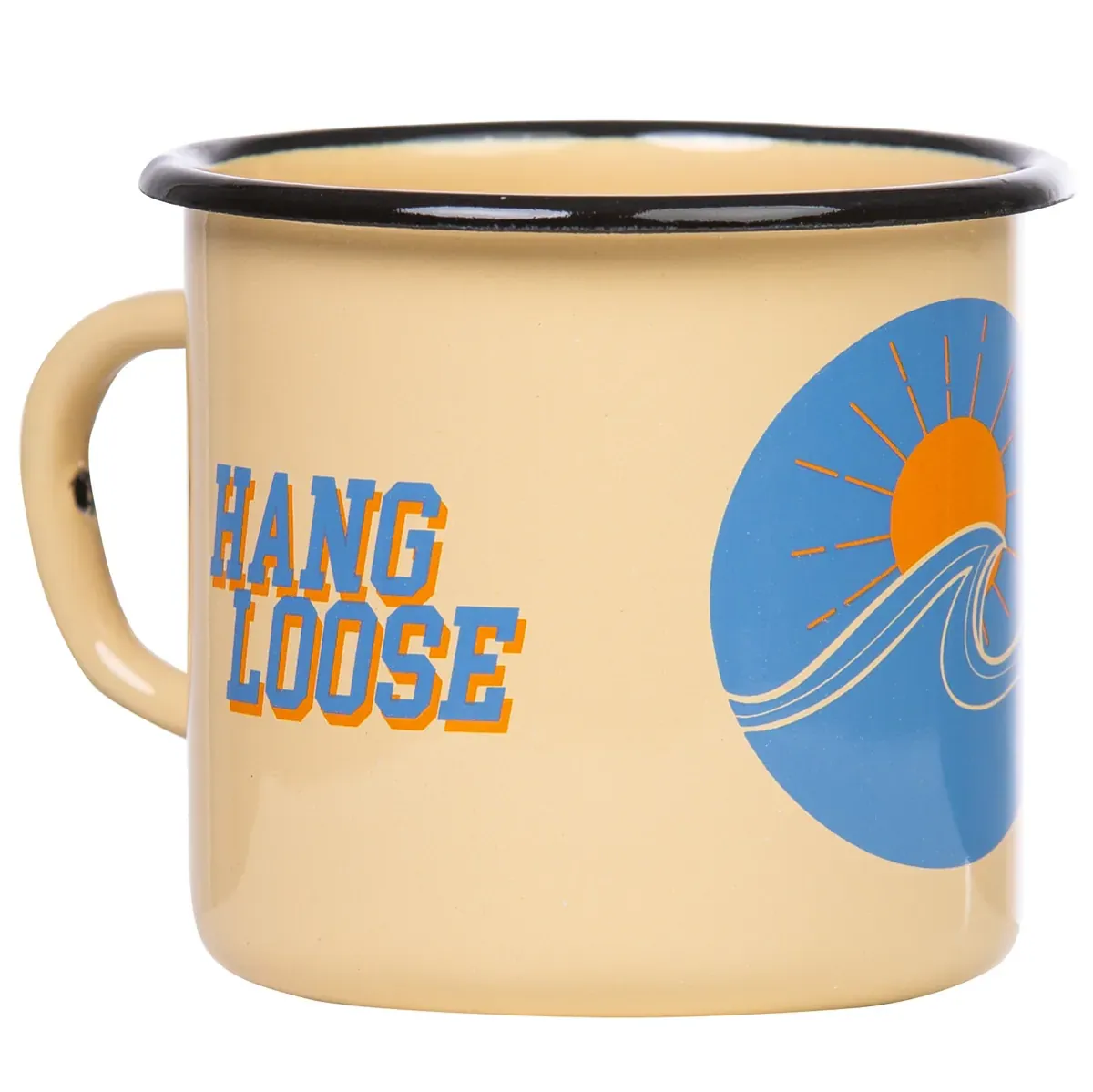 HANG LOOSE Emaillebecher