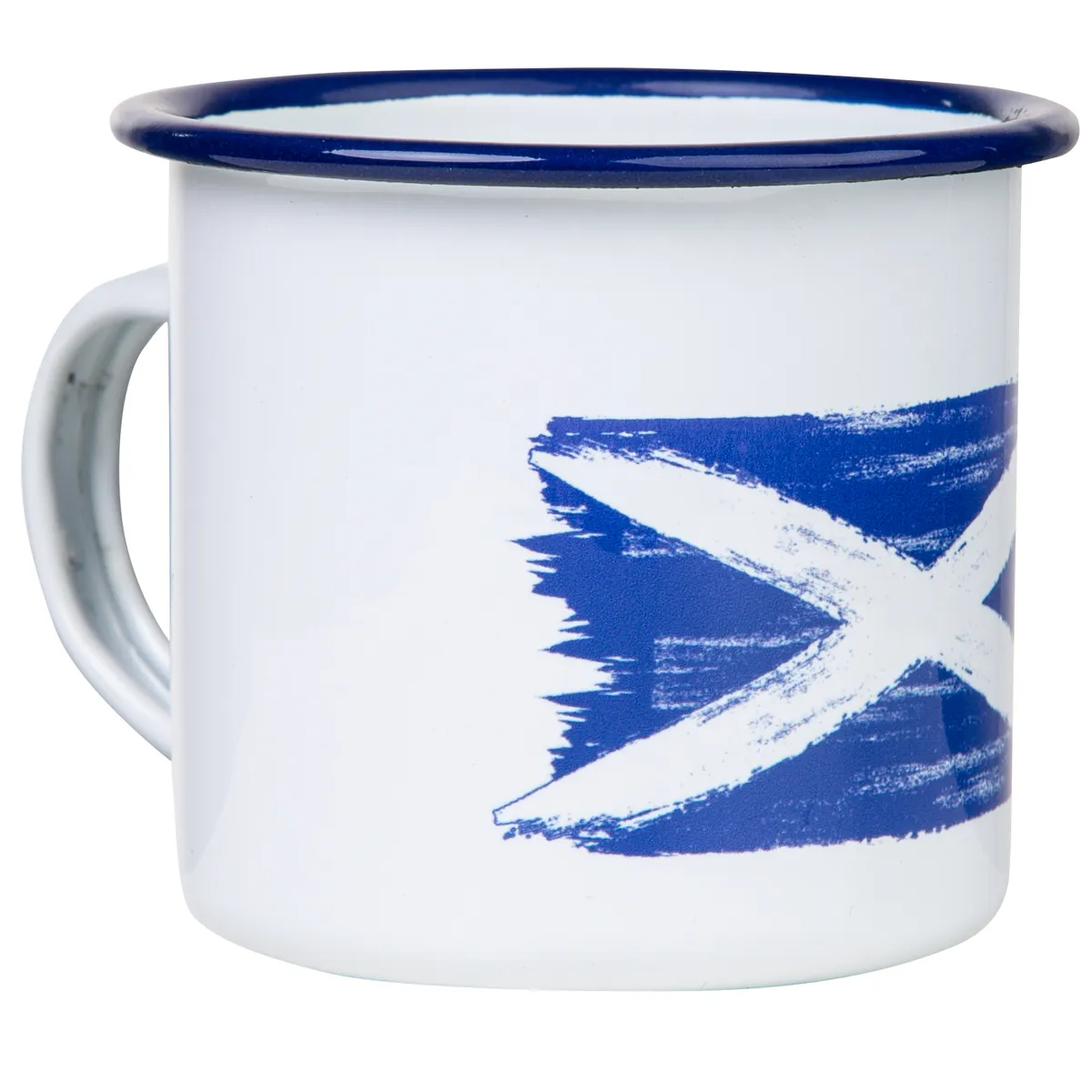 SCHOTTLAND Emaillebecher mit Flaggen Motiv