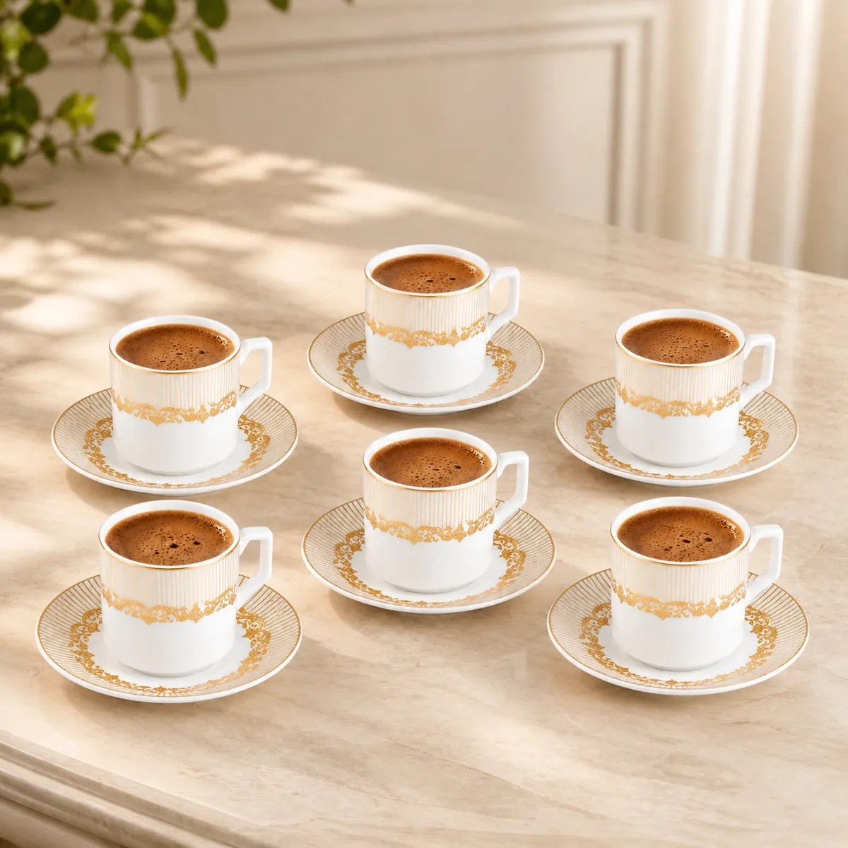 Karaca Vildan Kaffeeservice für 6 Personen, 100 ml