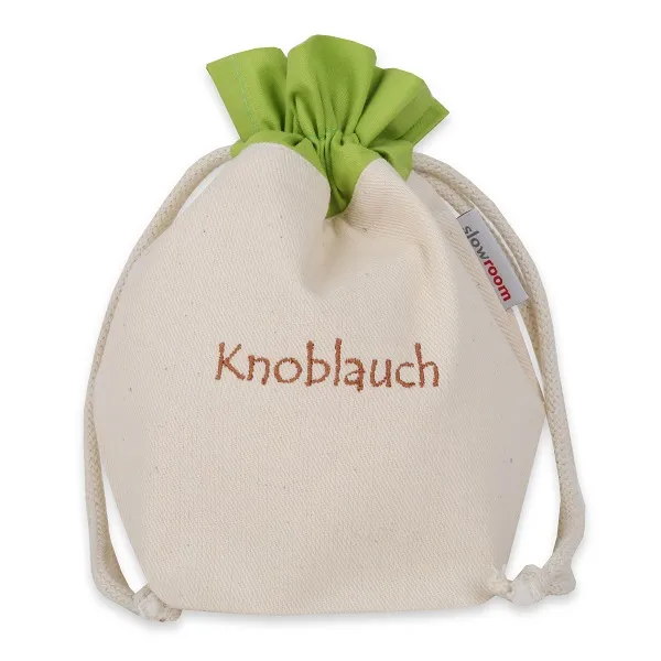 Slowroom Knoblauchbeutel aus dicht gewebter Baumwolle