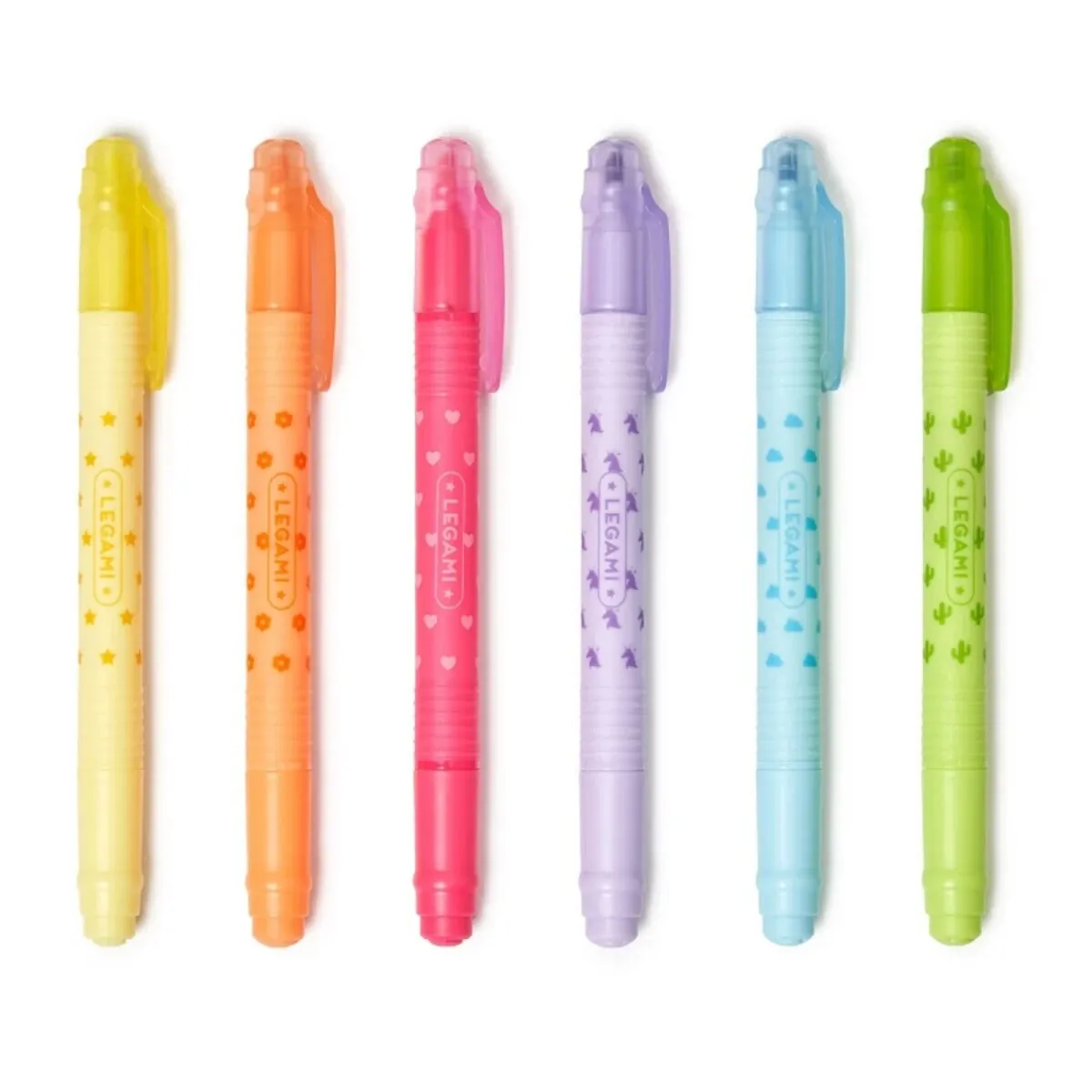 Legami 6er Set löschbare Textmarker für feine und breite Linien Magic Highlighters
