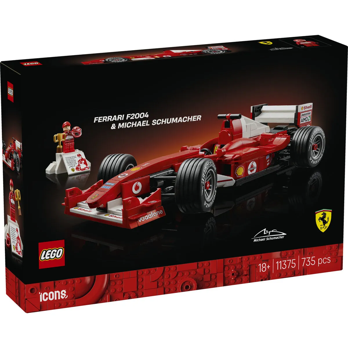 LEGO® Icons 11375 Ferrari F2004 und Michael Schumacher
