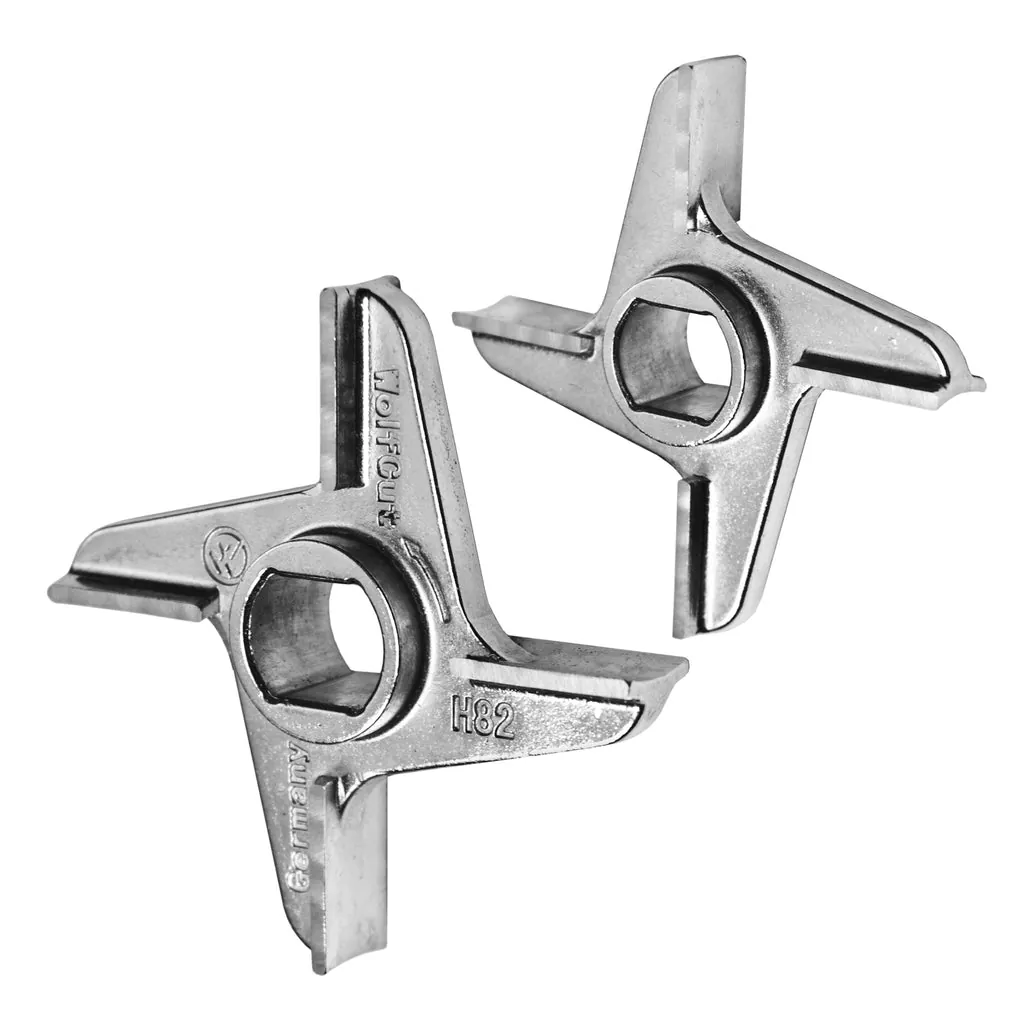 WOLFCUT - Robotmesser 4-Cut kompatibel mit allen gängigen Fleischwolf Marken Größe H82