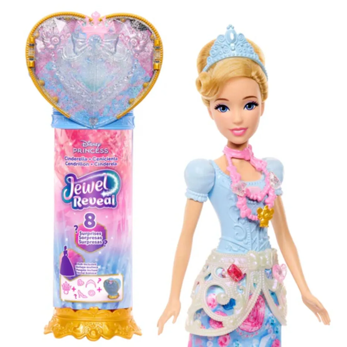 Mattel Disney Prinzessin Jewel Reveal Cinderella Puppe