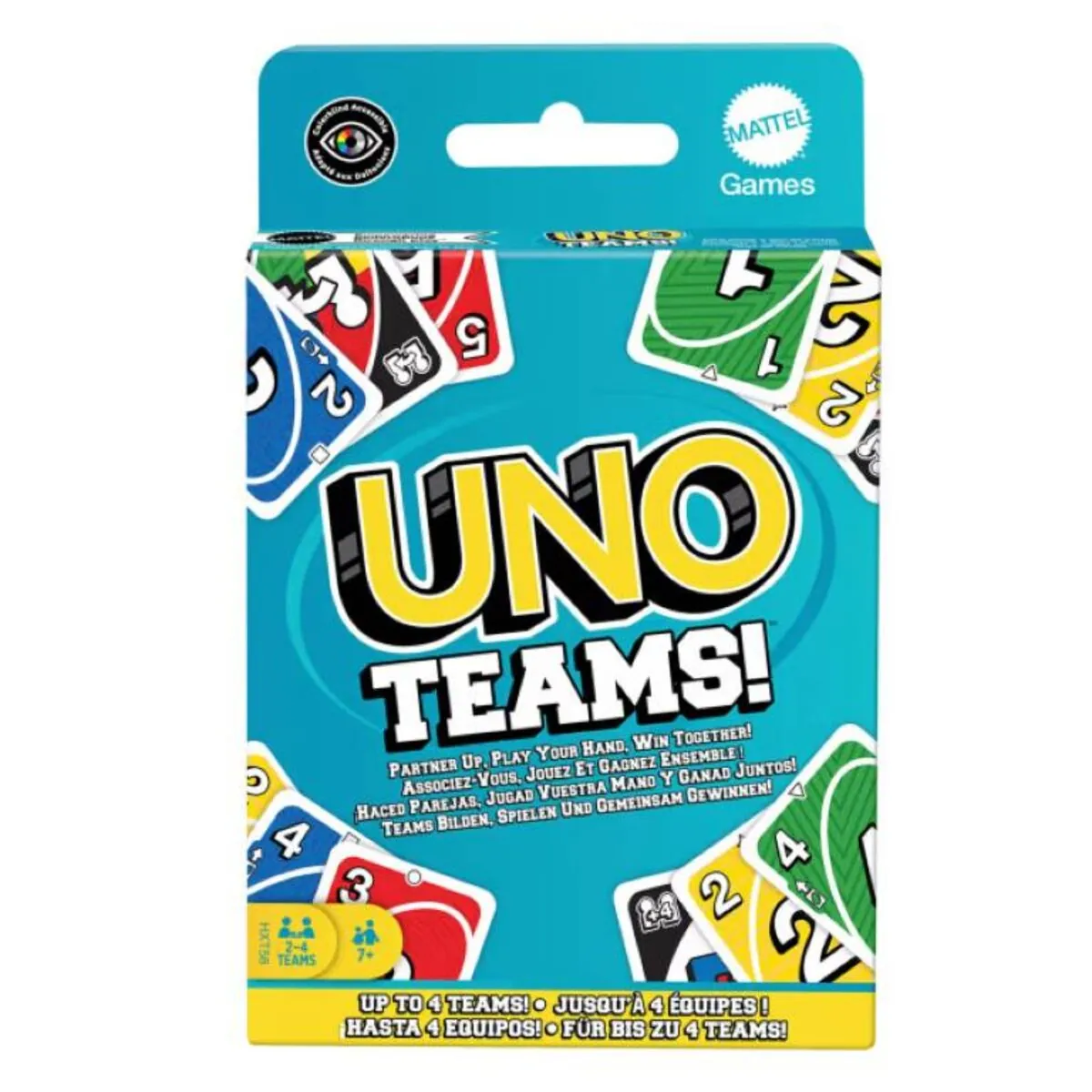 Mattel UNO Teams Kartenspiel 112 Karten im 2er Team zum Gewinn