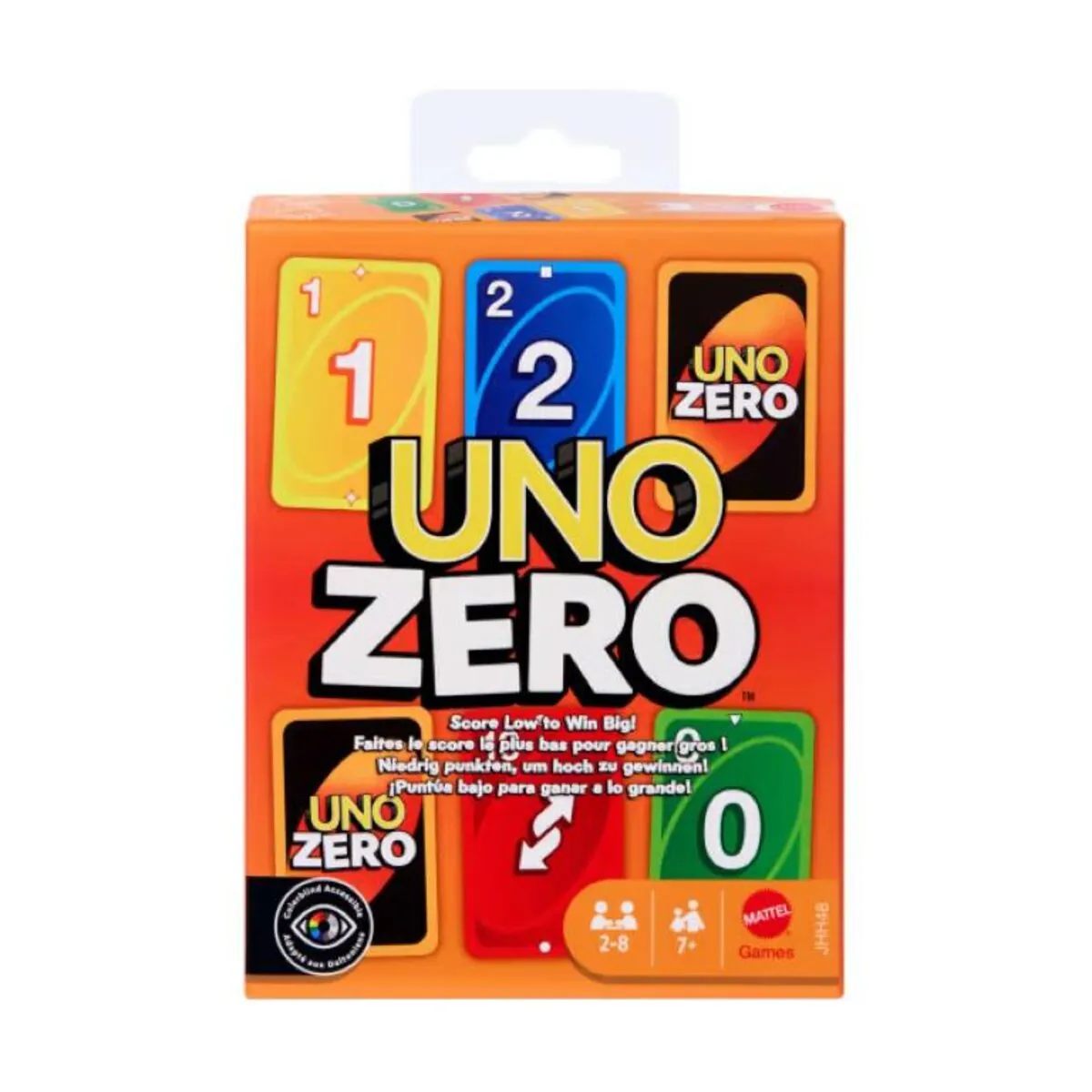 Mattel UNO Zero Kartenspiel die niedrigste Punktzahl gewinnt