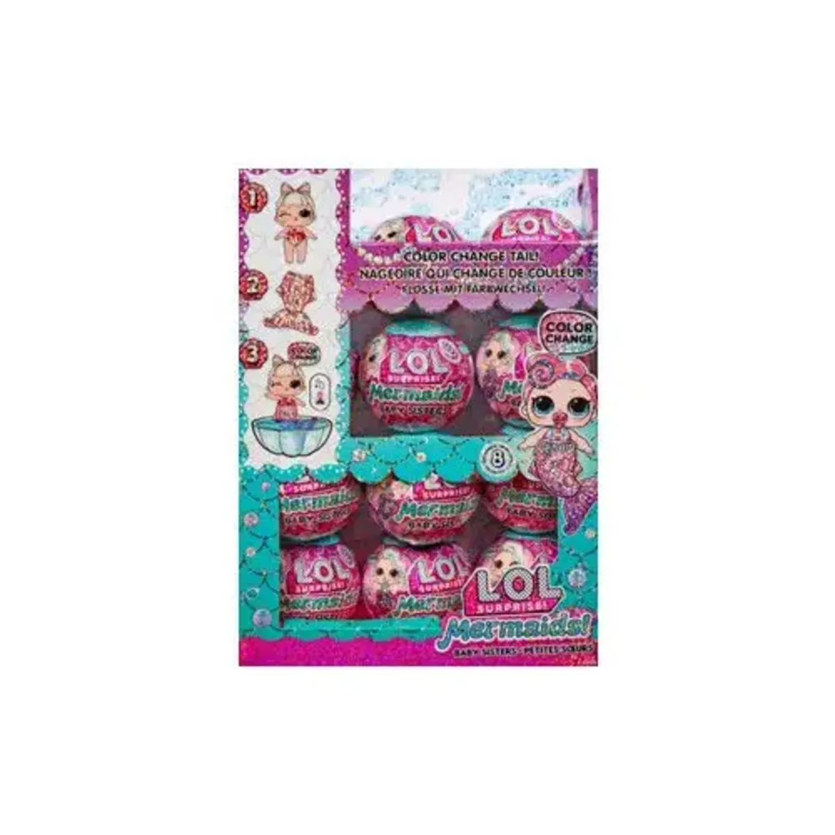 MGA Entertainment L.O.L. Surprise Mermaids! Makeover Meerjungfrau, 1 Stück, 6-fach sortiert