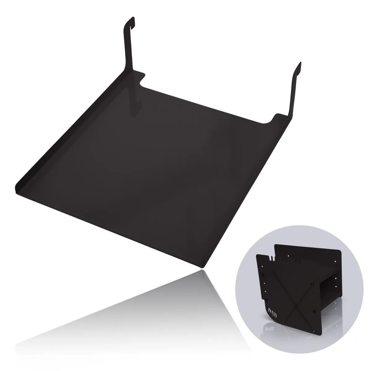 040 parts Einhängetisch schwarz für das Schuhregal die perfekte Ablage Campingtisch Beistelltisch