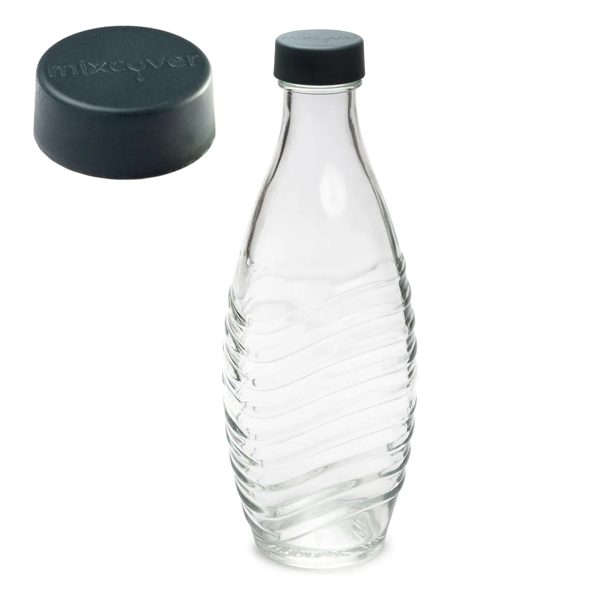 mixcover Ersatzdeckel passend für SodaStream Crystal & Penguin Glasflasche 1er Set