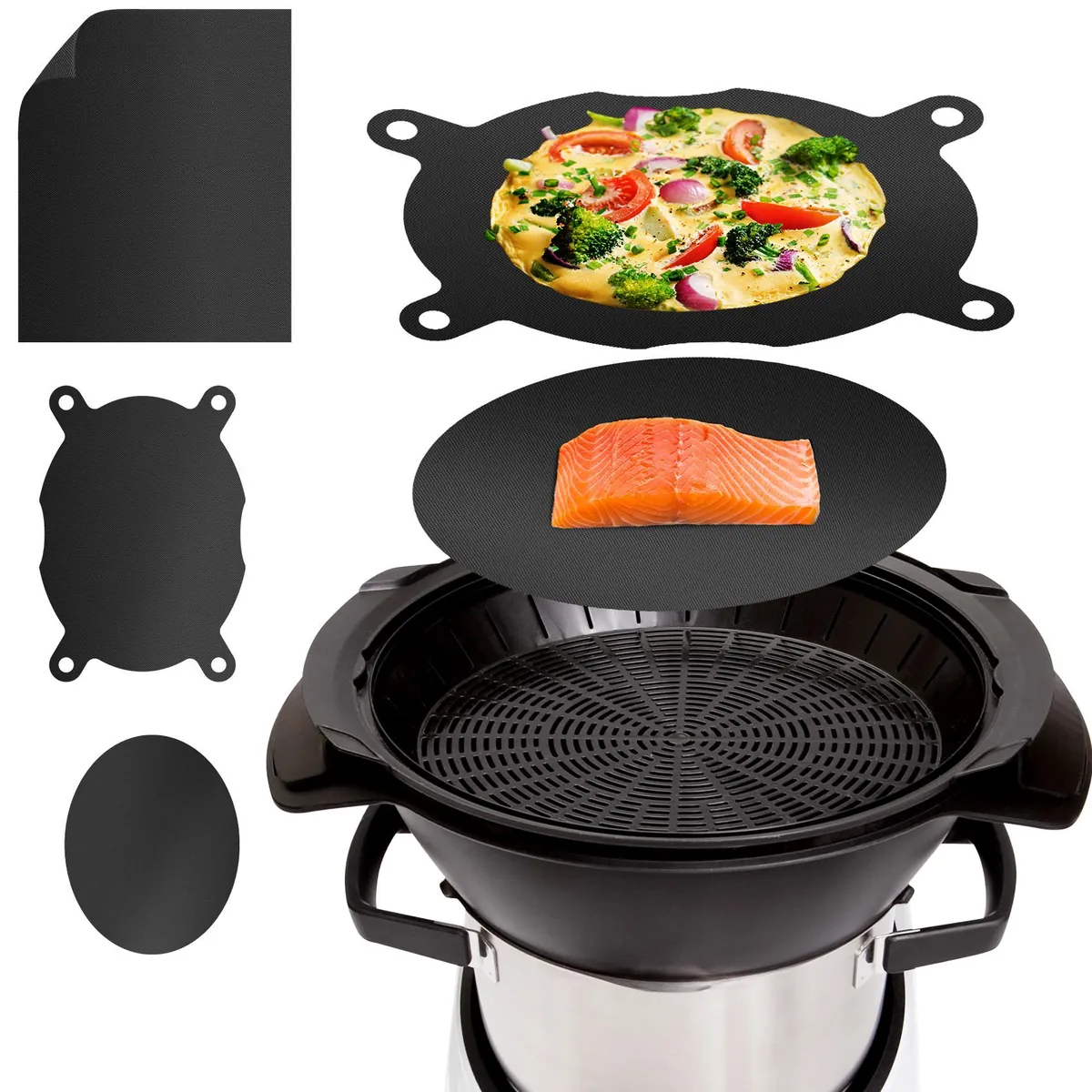 mixcover Dauerbackfolie - reusable Backpapier Tropfschutz für Bosch Cookit