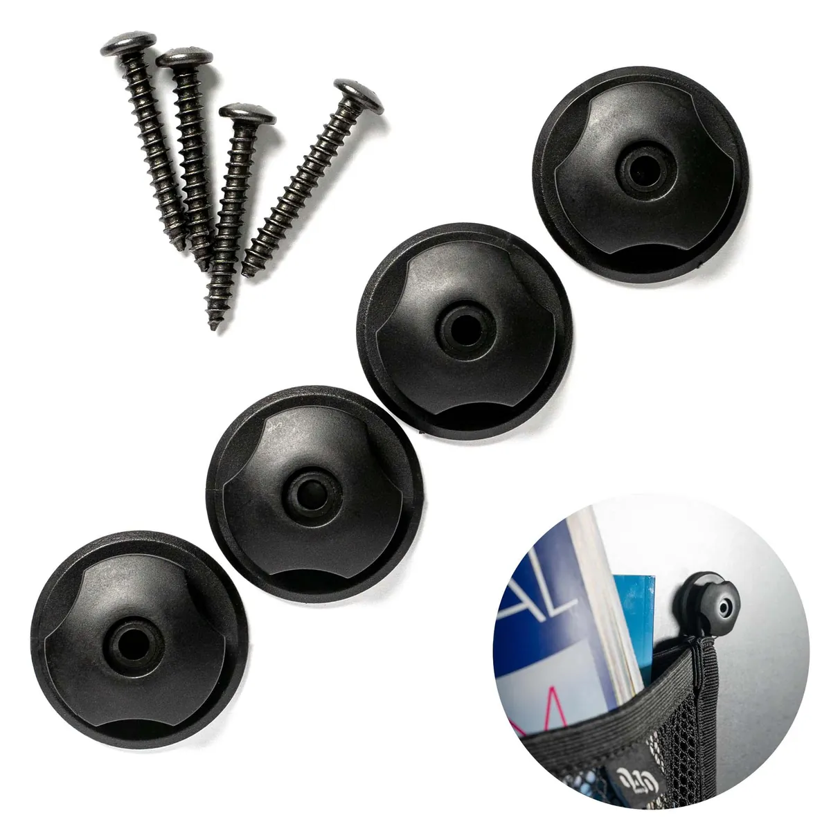 040 Parts Gepäcknetz Aufbewahrungsnetz Halterung VW T5 T6 Multivan California Beach Caravelle Kunststoffhalter Klebehalterung - Ersatzteil
