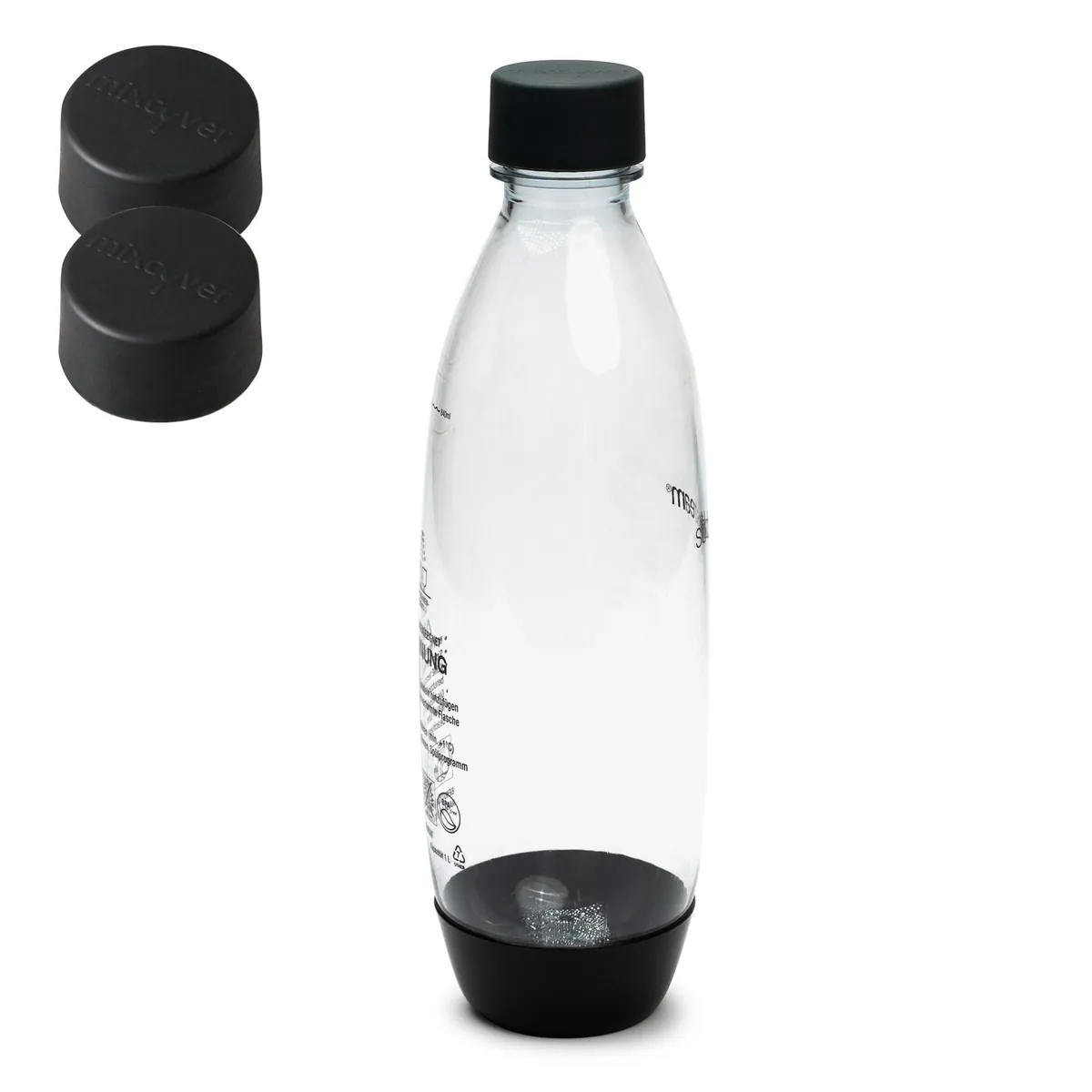 mixcover Ersatzdeckel passend für SodaStream PET Kunstoffflaschen 2er Set