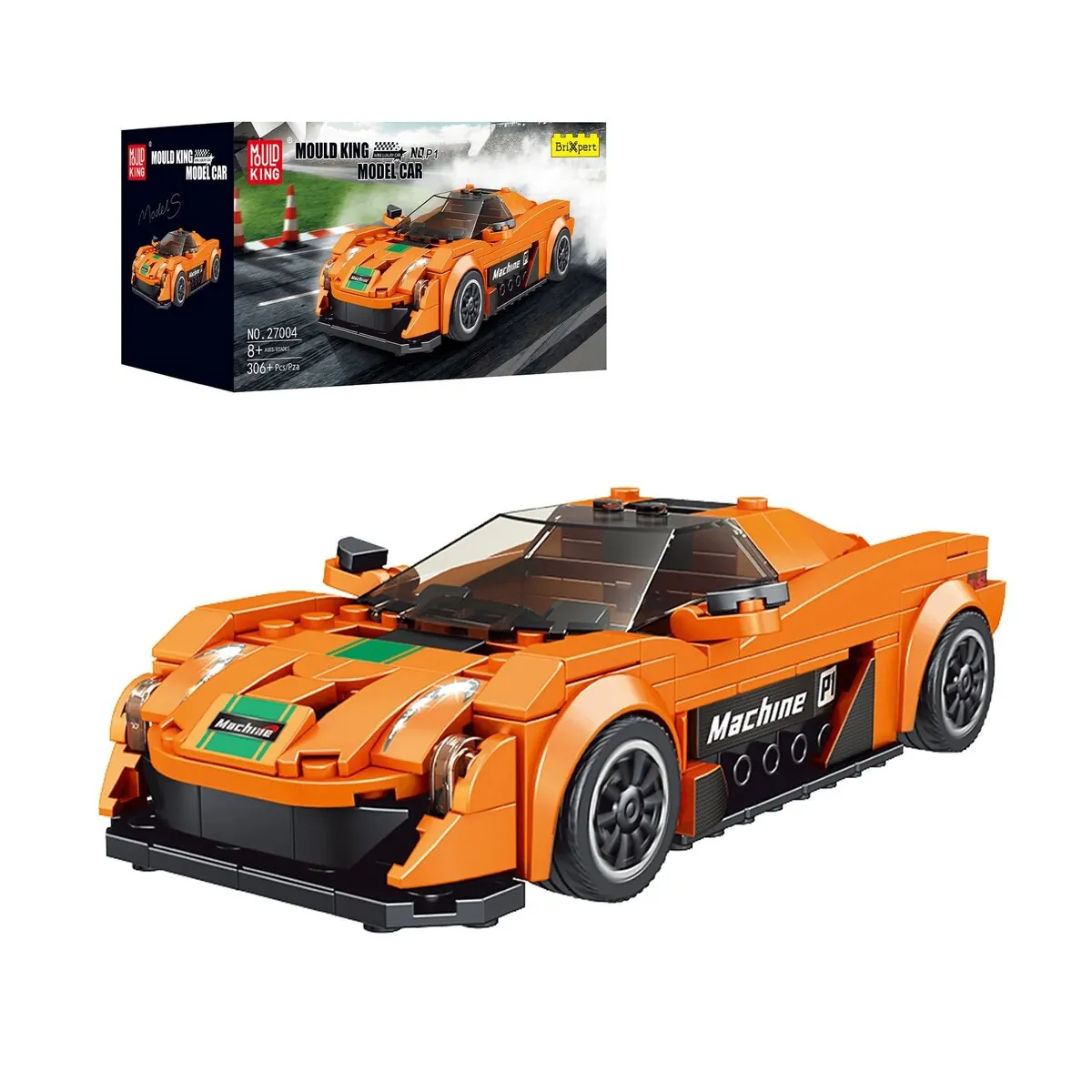 Mould King 27004 – Der Mini P1 Sportwagen Modellbausatz + Showcase