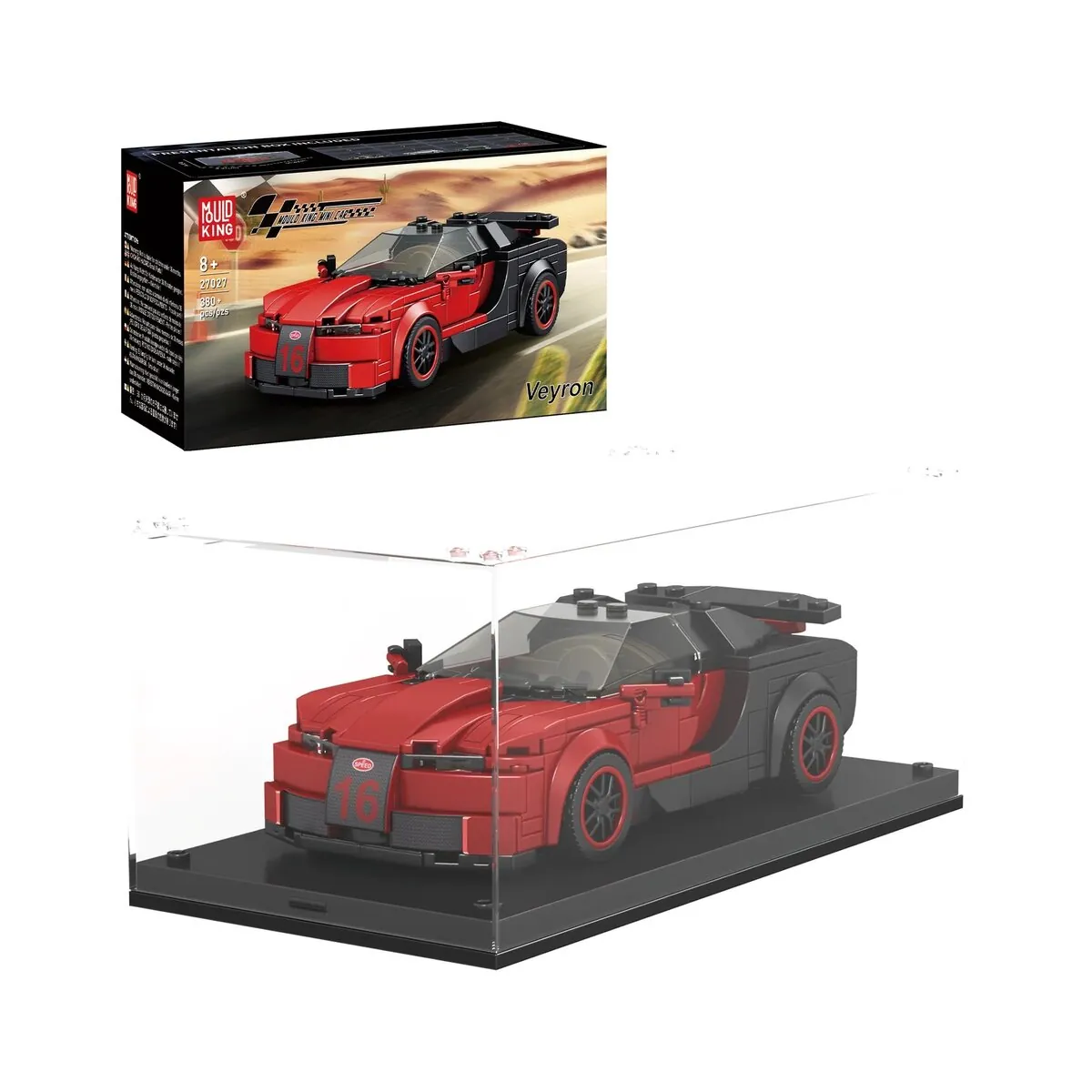 Mould King 27027 – Nr. Veyron Modellbausatz + Showcase