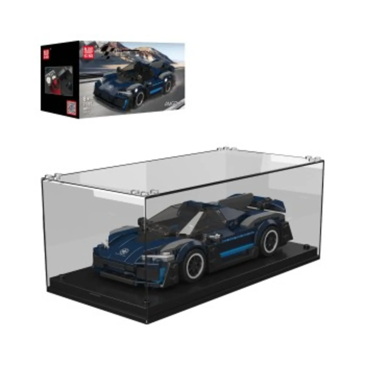 Mould King 27082 – AMG One Supersportwagen Modellbausatz + Showcase