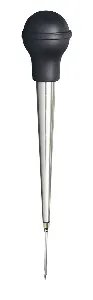 Bratenspritze, 25 cm, Edelstahl, Silikon