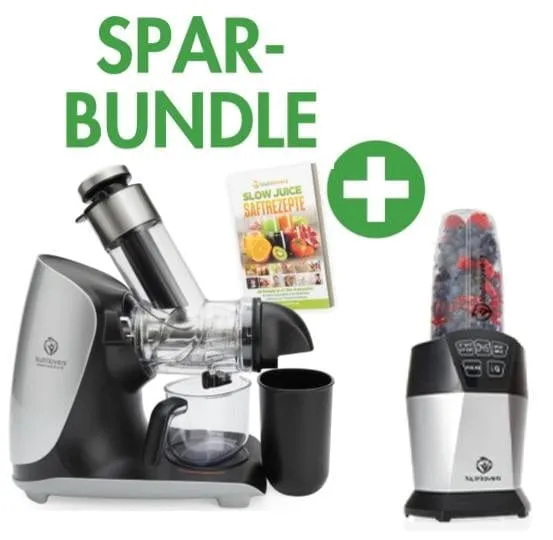 GREEN-PRESS MAX Slow Juicer + NUTRI-BLENDER Smoothie-Maker | Spar-Bundle