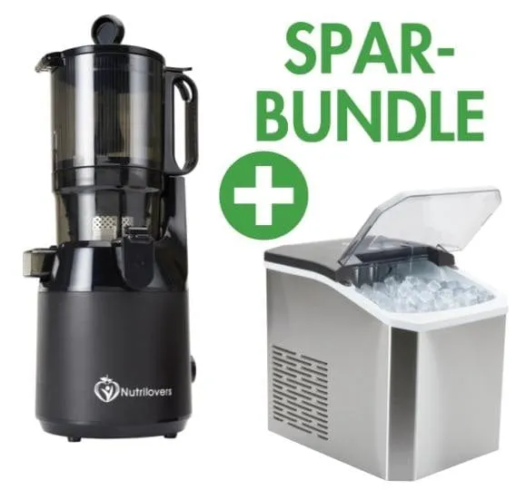 NUTRI-PRESS MAX Slow Juicer + NUTRI-ICE MAKER Eiswürfelmaschine | Spar-Bundle