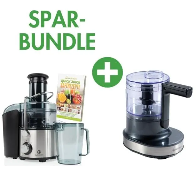 QUICK-JUICER MAX & NUTRI-CHOPPER 4D - Entsafter & Zerkleinerer | Spar-Bundle
