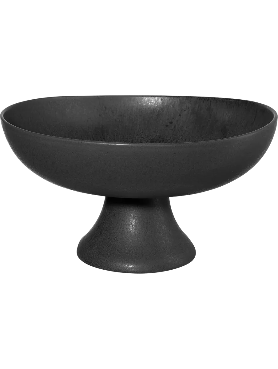 ASA Obstschale auf Fuß, black iron