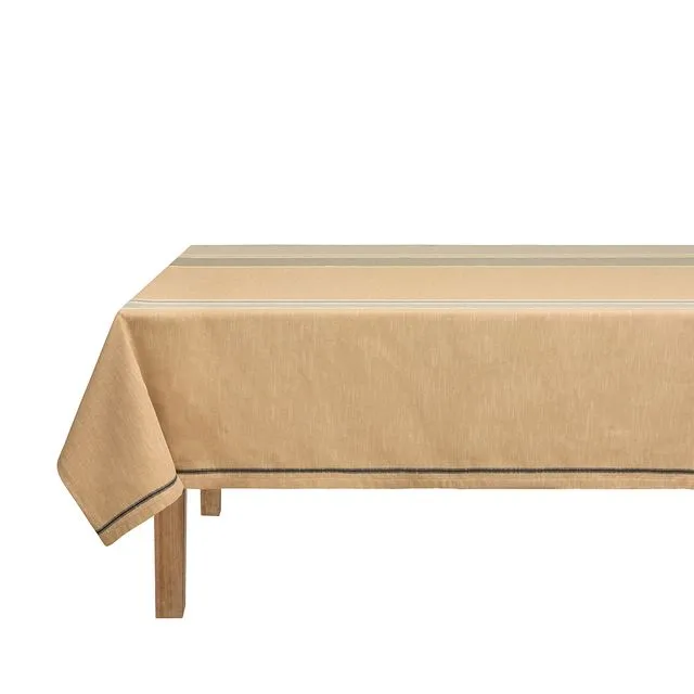 -Le Jacquard Francais- Tischdecke 150x150cm "Dune" 50% recycelte Baumwolle/ 50% neue Baumwolle