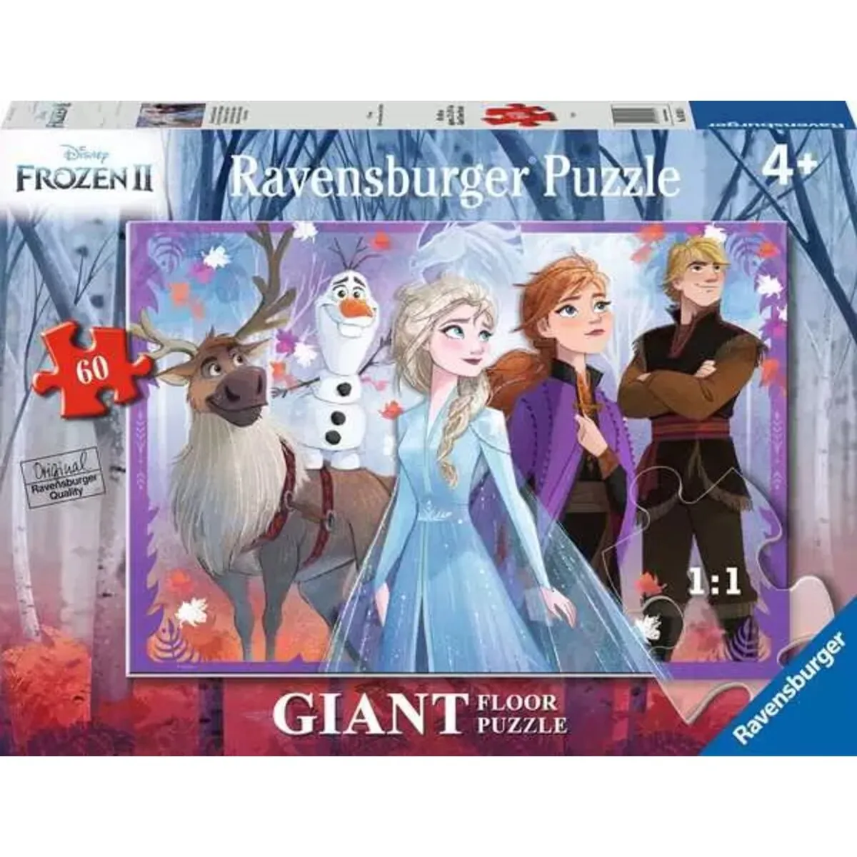 Ravensburger 03031 Die Eiskönigin 2 Unterwegs im Zauberwald Bodenpuzzle