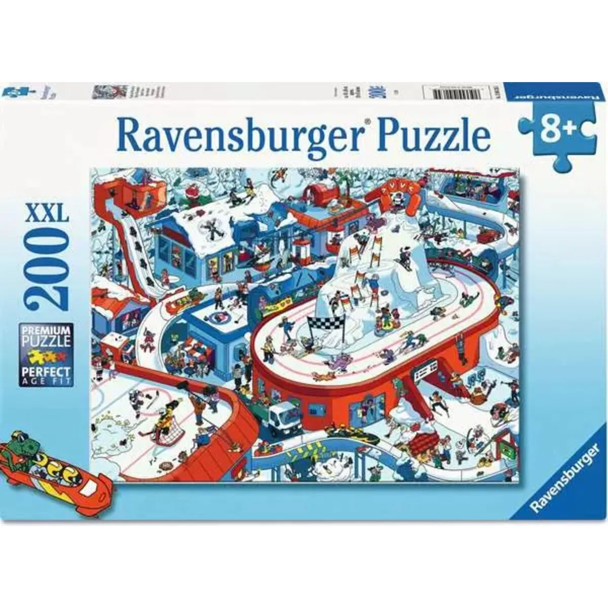 Ravensburger 12004265 Kinderpuzzle 200 XXL Trubel im Winterdorf