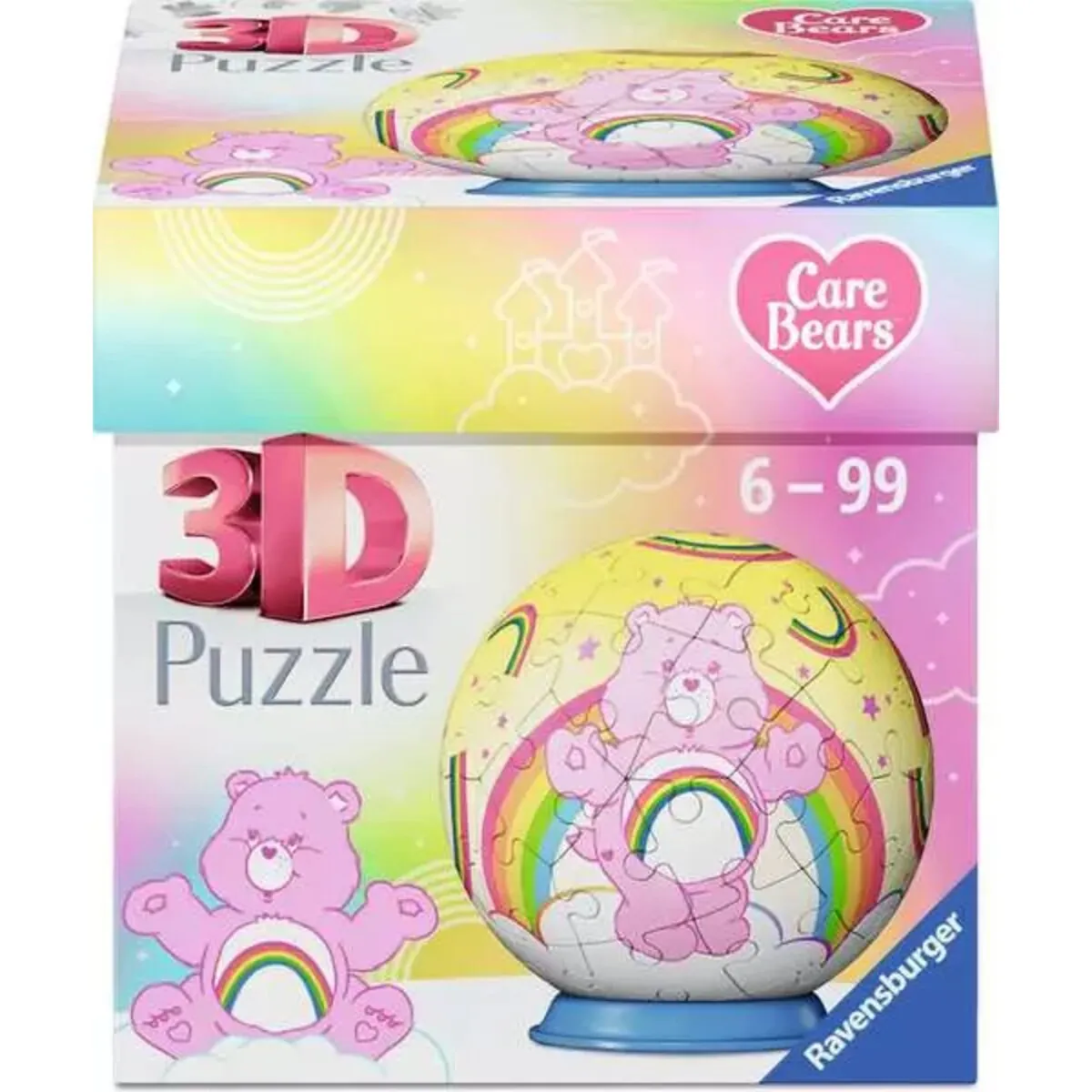 Ravensburger 12008071 3D Puzzle Ball 54 Puzzle-Ball Care Bears Cheer Bear