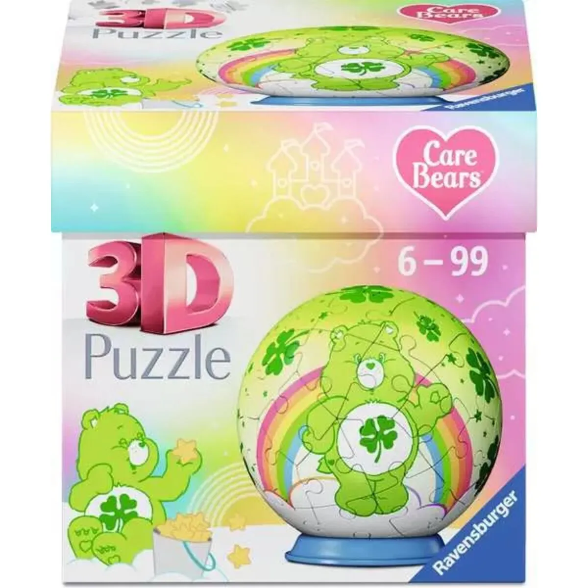 Ravensburger 12008073 3D Puzzle Ball 54 Puzzle-Ball Care Bears Good Luck Bear
