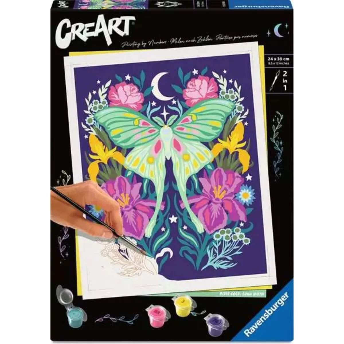 Ravensburger 12023096 CreArt Malen nach Zahlen Adults Trend Pixie Cold