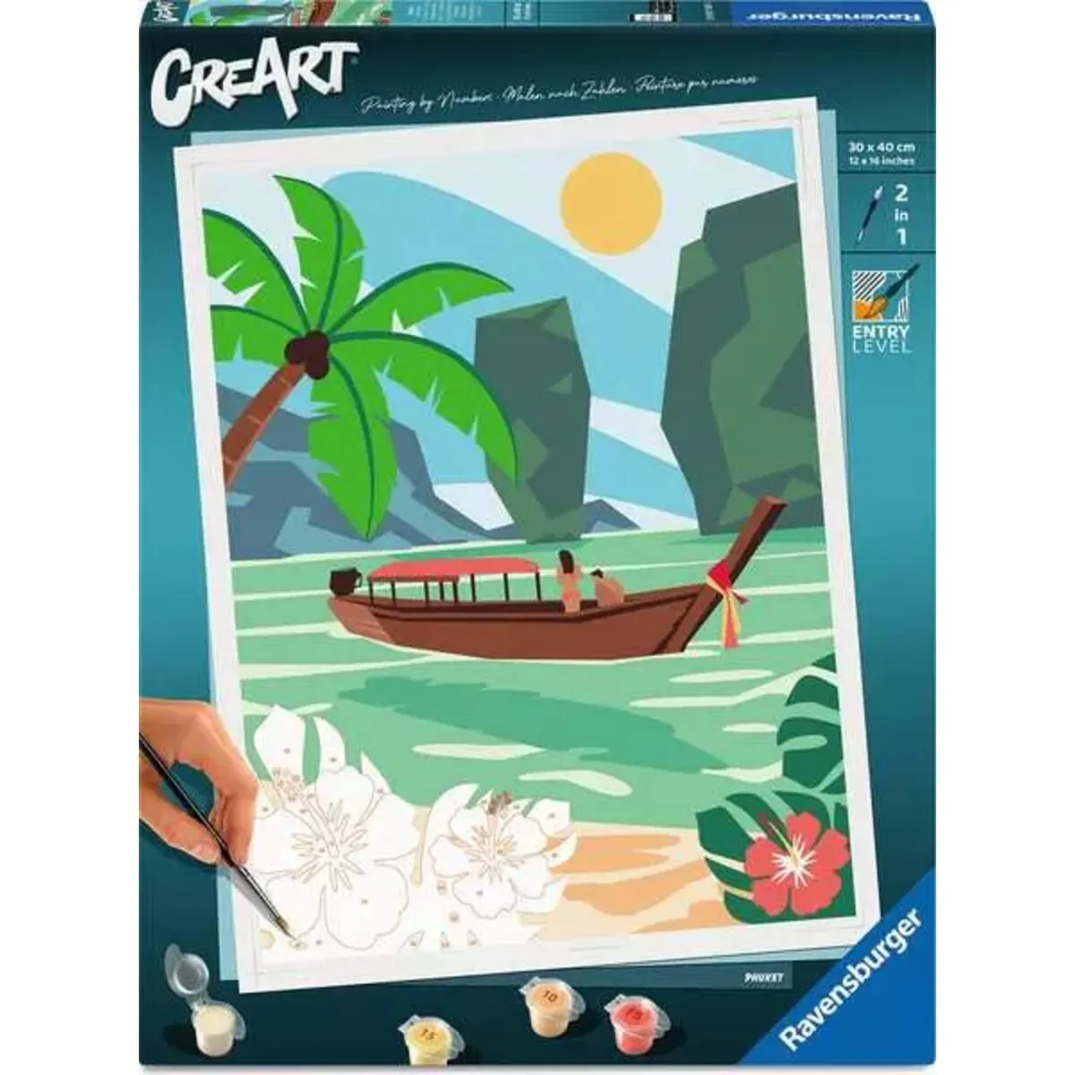 Ravensburger 12023150 CreArt Malen nach Zahlen Adults Trend Phuket in Thailand