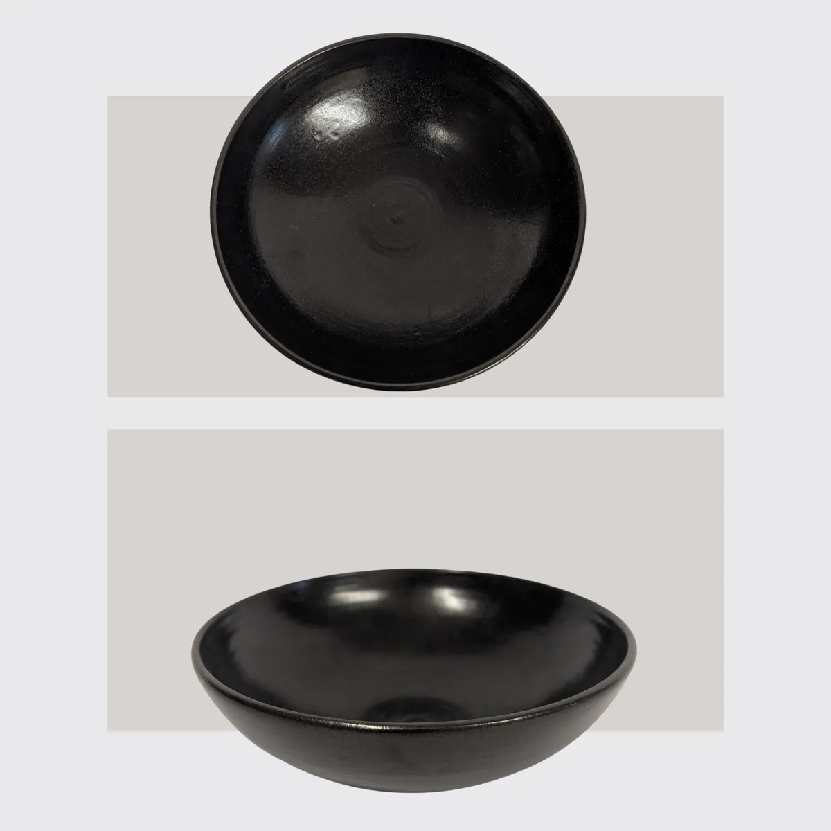 Schale Schwarz Groß