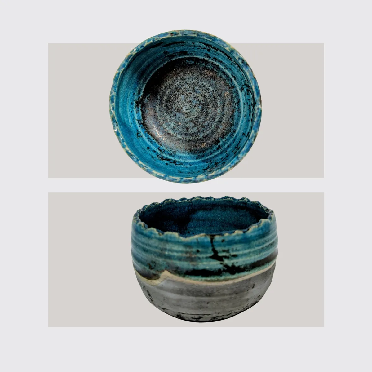 Raku Schale/Windlicht