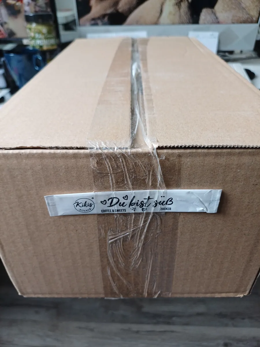 Zuckersticks mit Kikis Logo 1 Karton je 1000 Stück