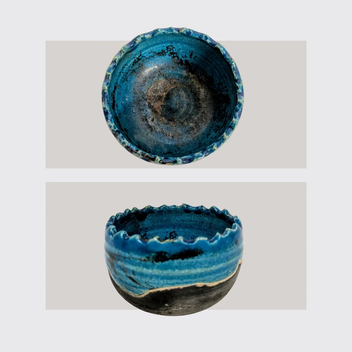 Raku Schale/ Windlicht