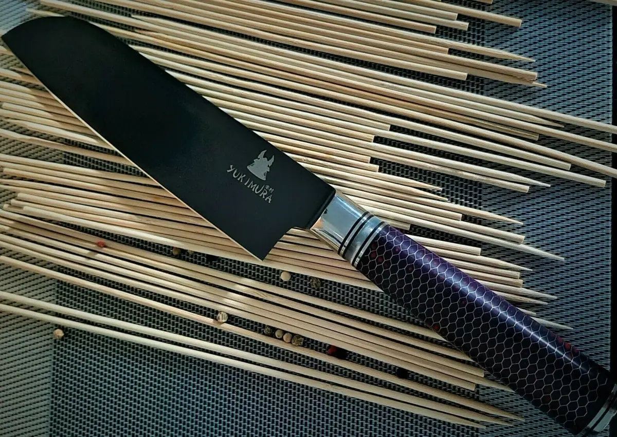 Santoko Messer mit Titanium-Beschichtung | Sternsteiger - Yukimura Kollektion