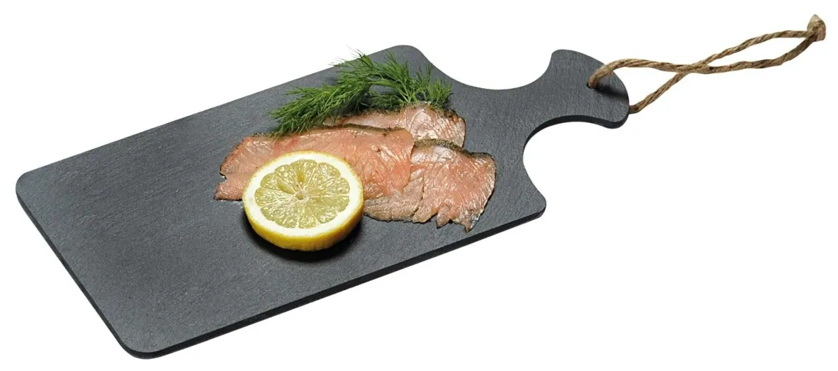 Abverkauf Servierplatte Schiefer mit Griff