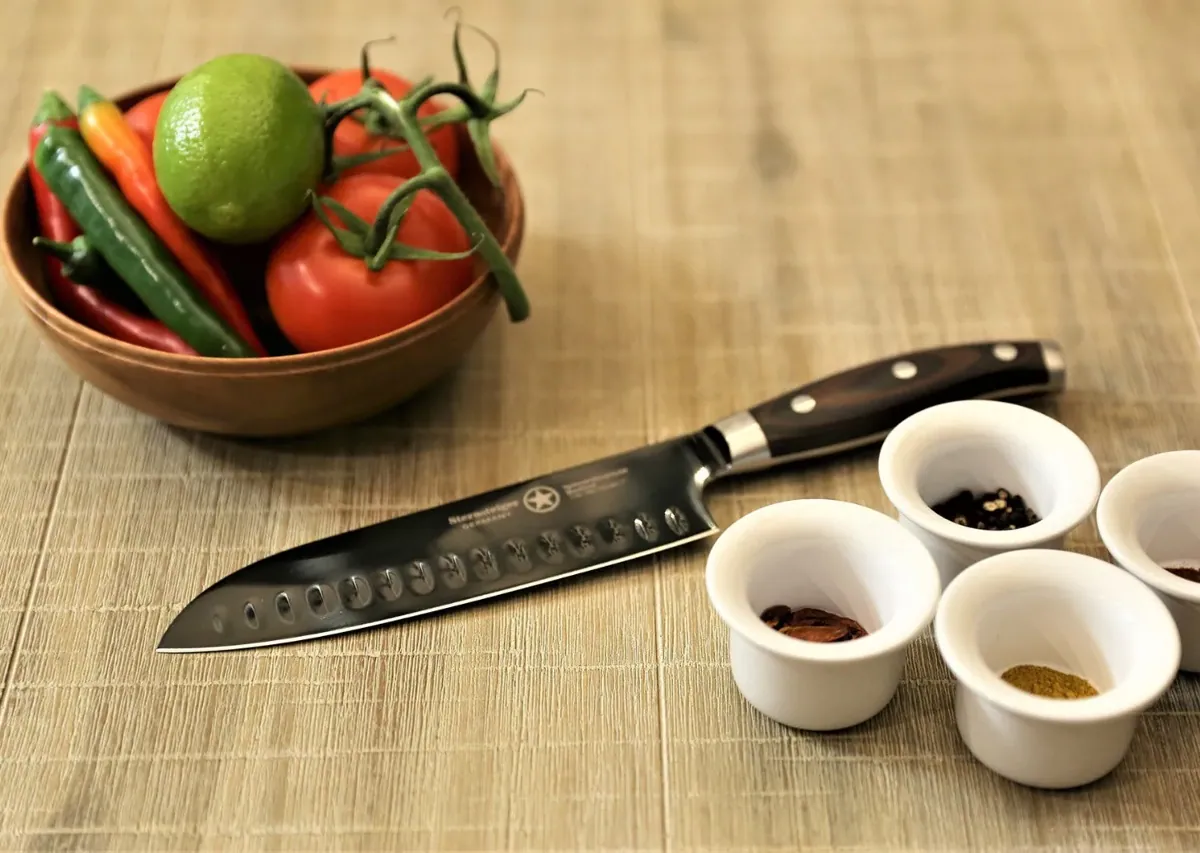 Santoku-Messer (7"/18cm) + Schälmesser (3,5"/10cm) | Sternsteiger - Titanium Kollektion