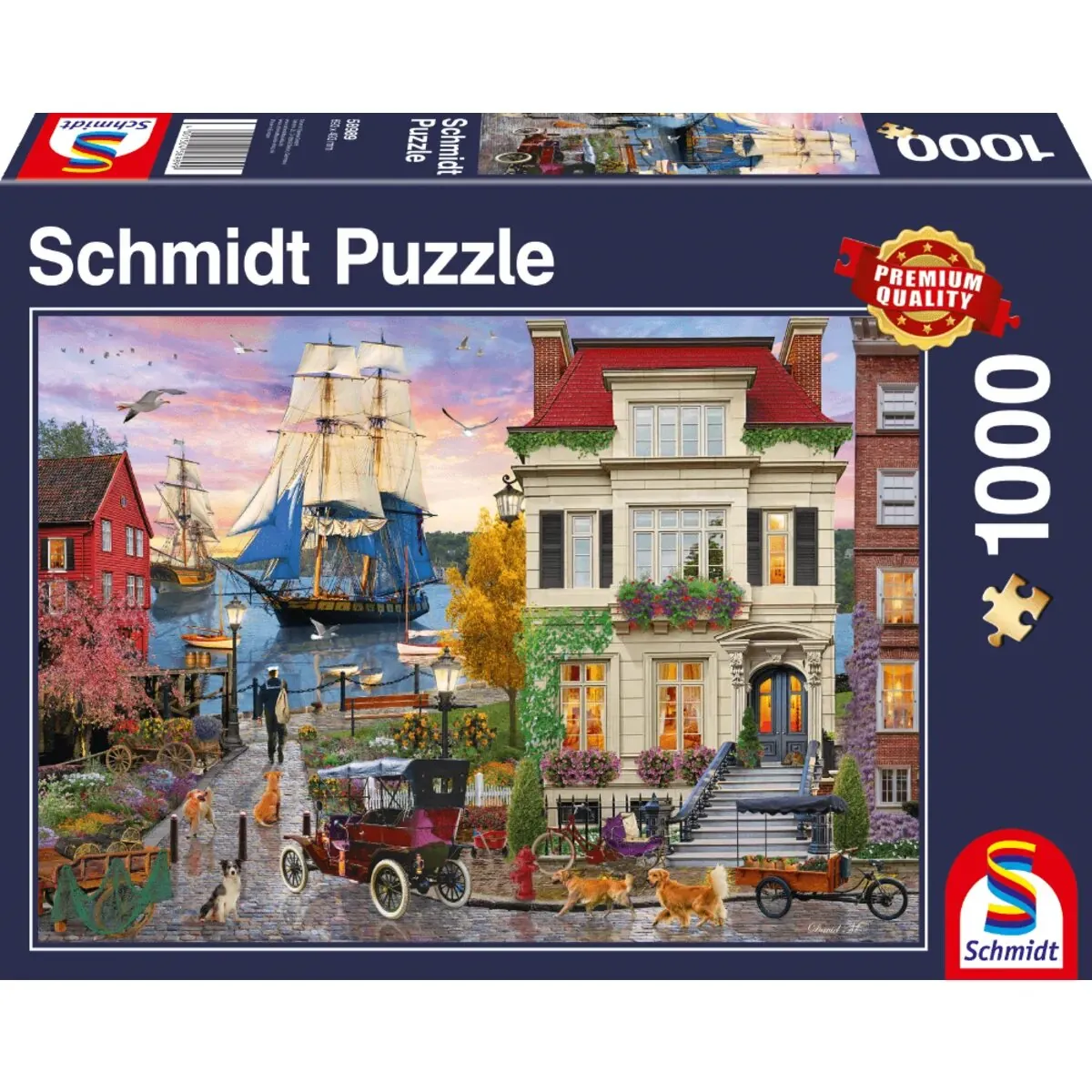 Schmidt Spiele Puzzle - Schiff im Hafen, 1000 Teile