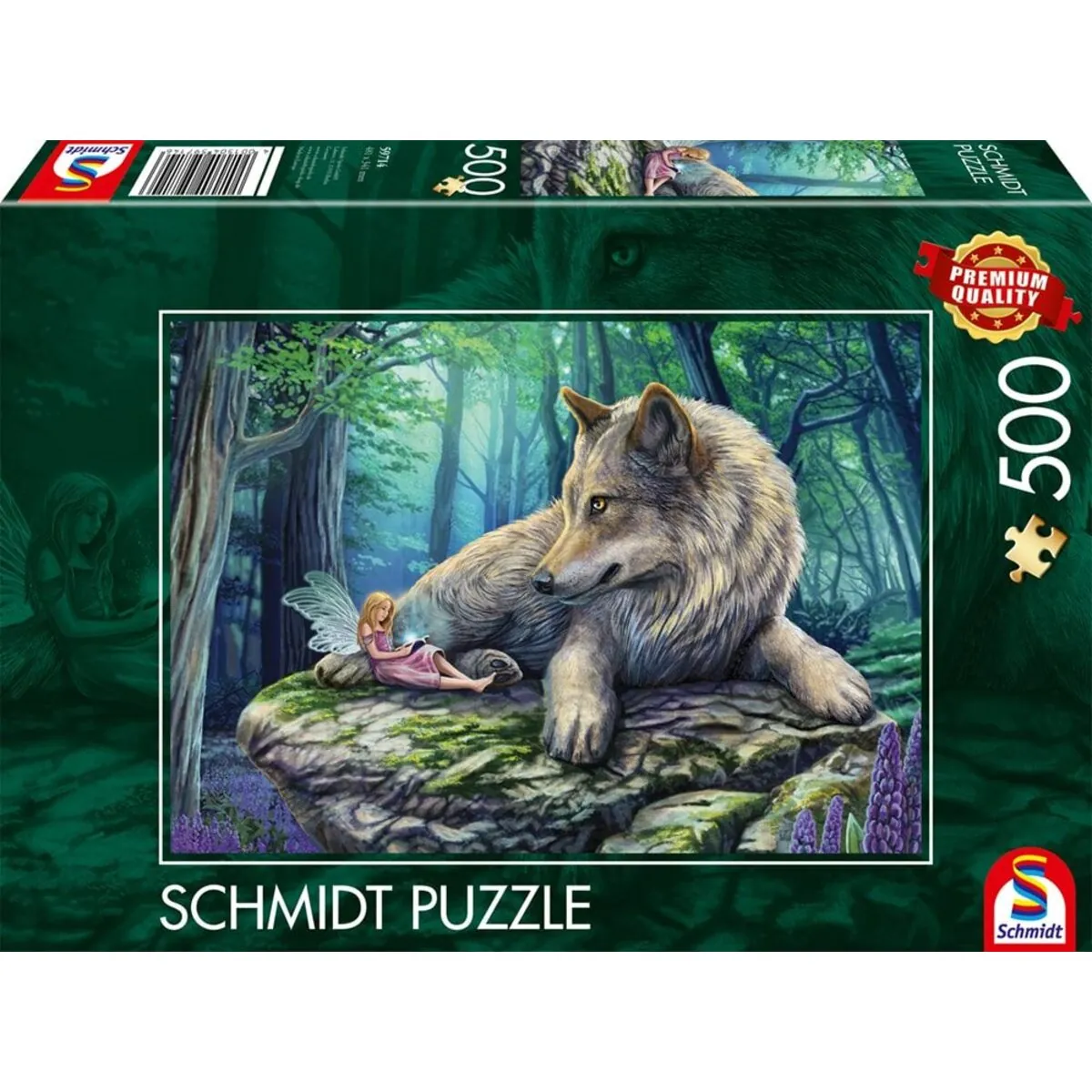 Schmidt Spiele Puzzle - Wolf und Elfe, 500 Teile Puzzle