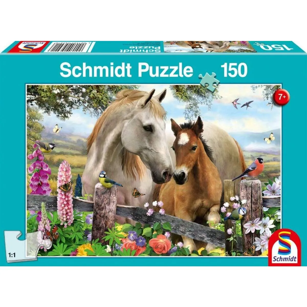 Schmidt Spiele KinderPuzzle - Stute und Fohlen, 150 Teile