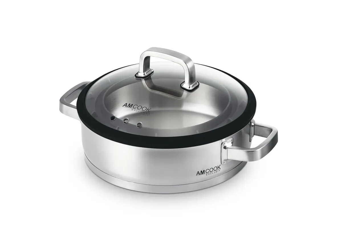 Servierpfanne inkl. Gourmetdeckel 28x8