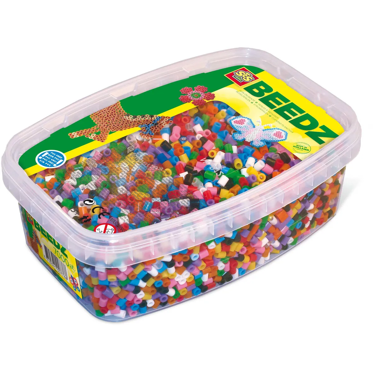 SES Creative Bügelperlenbox 7000 Kinder Bastelset für Motorik Farben & Kreativität