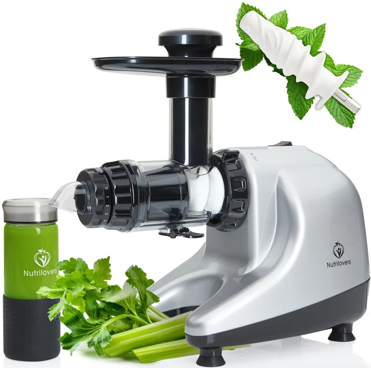MULTI-PRESS KERAMIK (B) Profi Slow Juicer mit echter Keramik Presschnecke | BPA-frei