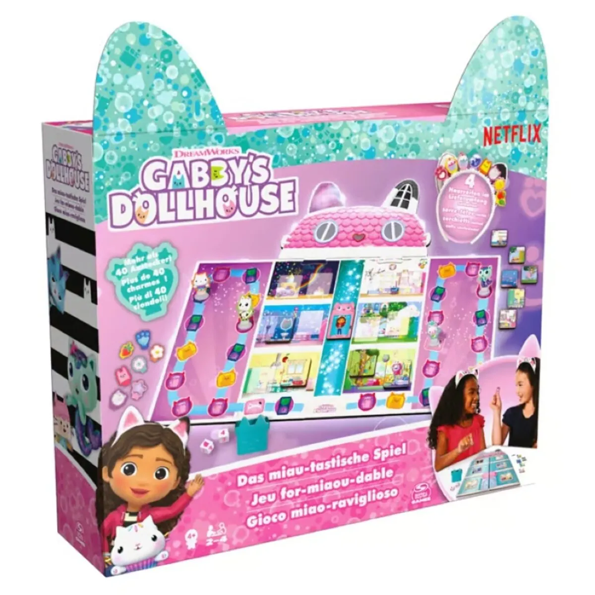 Spin Master Brettspiel GABBY'S DOLLHOUSE Das miau-tastische Spiel