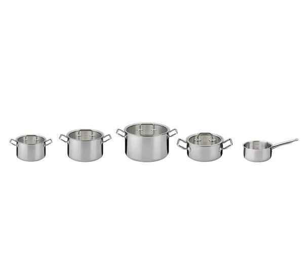 Topf-Set 5-teilig mit Glasdeckel