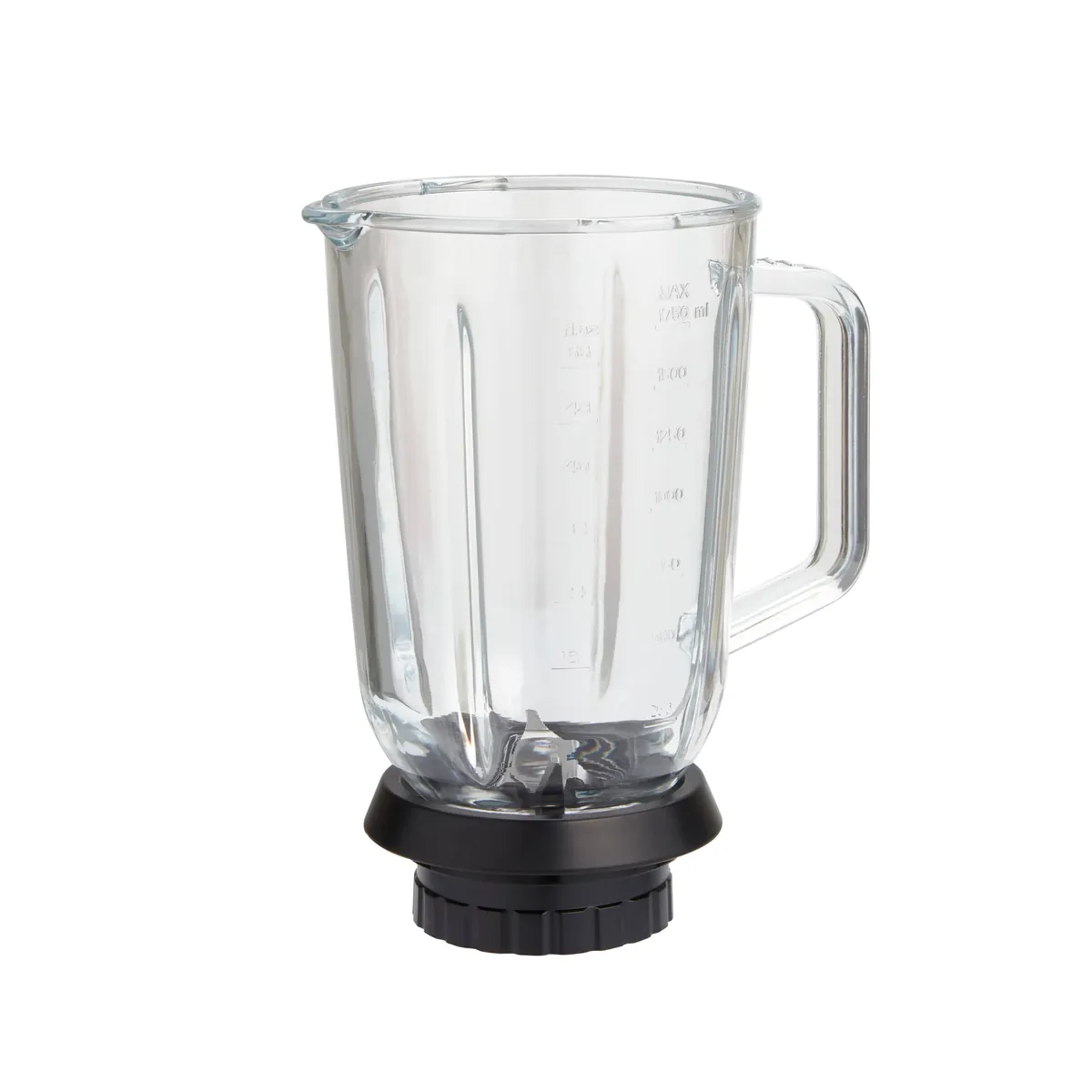 Glas-Mixbehälter inkl. Messereinheit und Sicherungsring (OHNE Deckel) | NUTRI-BLENDER GLAS