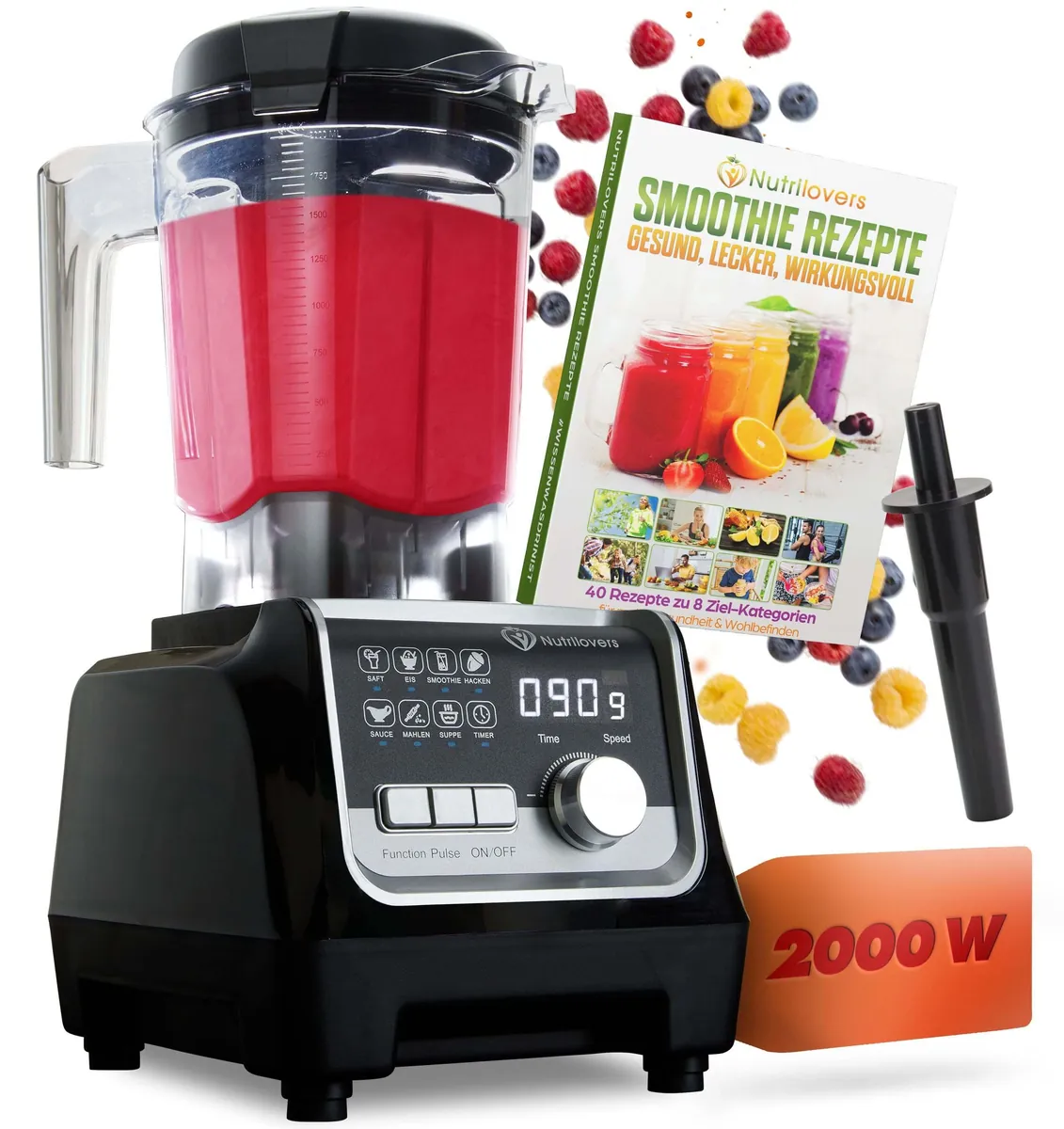 NUTRI-BLENDER MAX+ (B) Hochleistungsmixer 2000W Standmixer von Nutrilovers